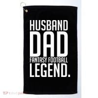 Husband Dad Fantasy Football Legend Golf Towel thumb 0