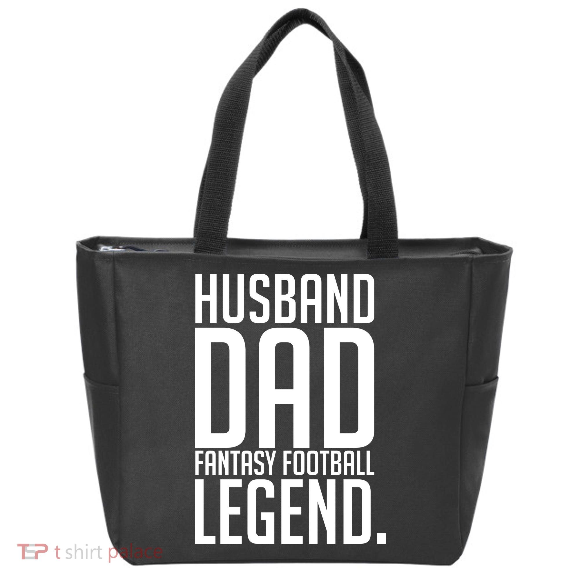 Husband Dad Fantasy Football Legend Tote Bag