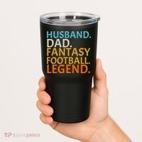 Husband Dad Fantasy Football Legend1 Tumbler thumb 2