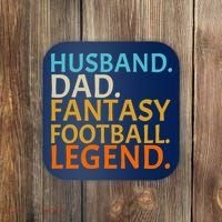 Husband Dad Fantasy Football Legend1 Coaster thumb 0