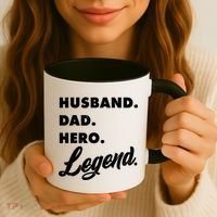 Husband Dad Hero Legend Coffee Mug thumb 3