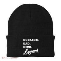 Husband Dad Hero Legend Beanie thumb 0