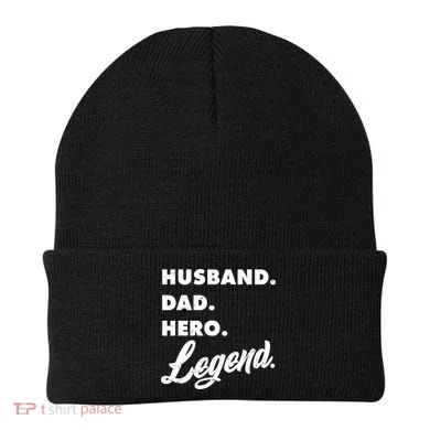 Husband Dad Hero Legend Beanie