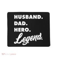 Husband Dad Hero Legend Mousepad thumb 0