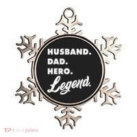 Husband Dad Hero Legend Ornament thumb 0
