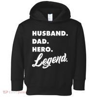 Husband Dad Hero Legend Toddler Hoodie thumb 0
