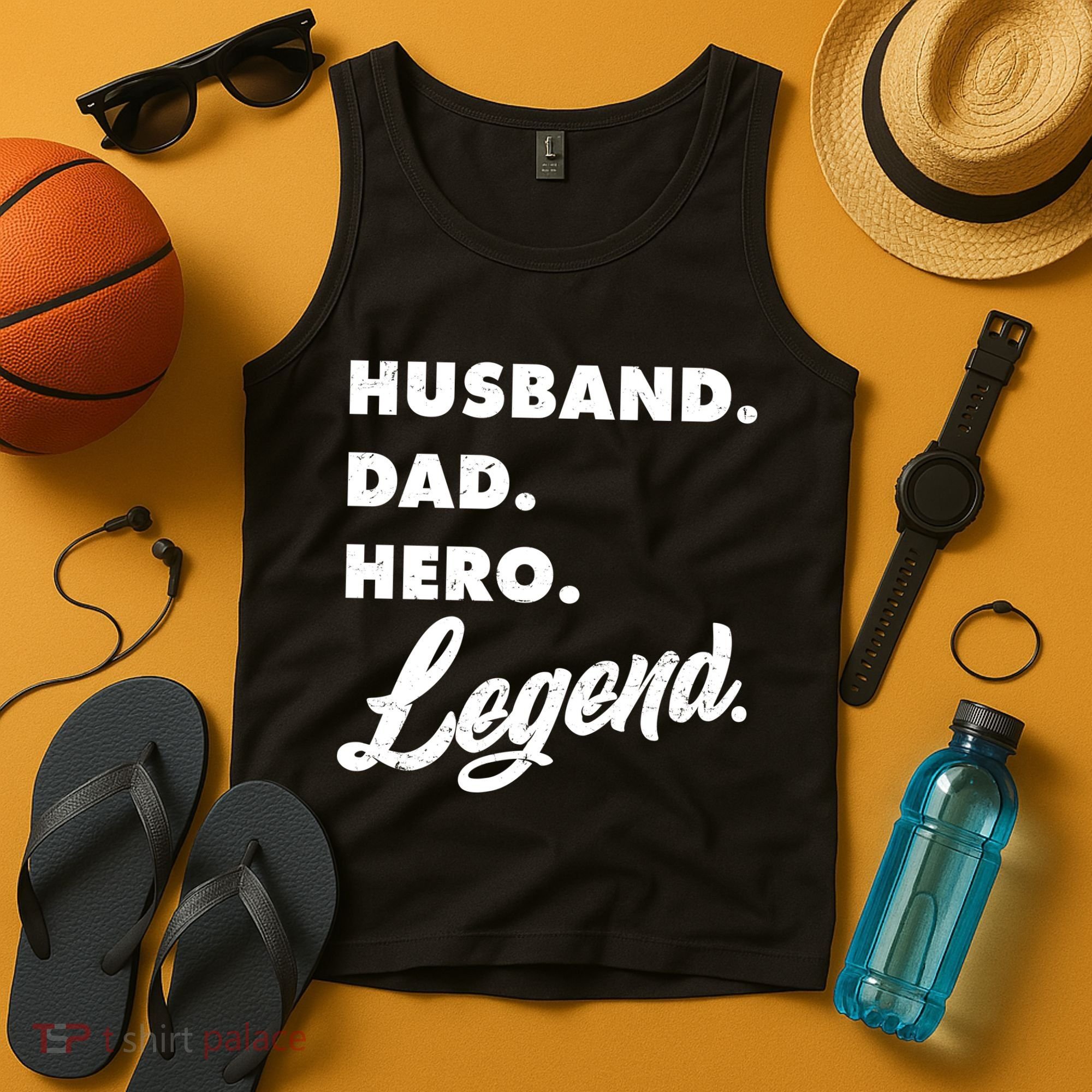 Husband Dad Hero Legend Tank Top