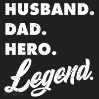 Husband Dad Hero Legend Golf Towel thumb 3