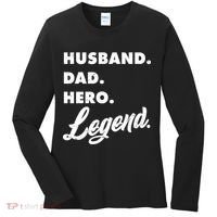 Husband Dad Hero Legend Women's Long Sleeve Shirt thumb 0