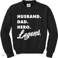 Husband Dad Hero Legend Kids Sweatshirt thumb 0