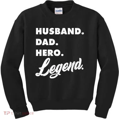 Husband Dad Hero Legend Kids Sweatshirt
