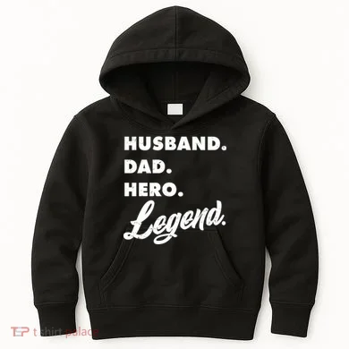 Husband Dad Hero Legend Kids Hoodie