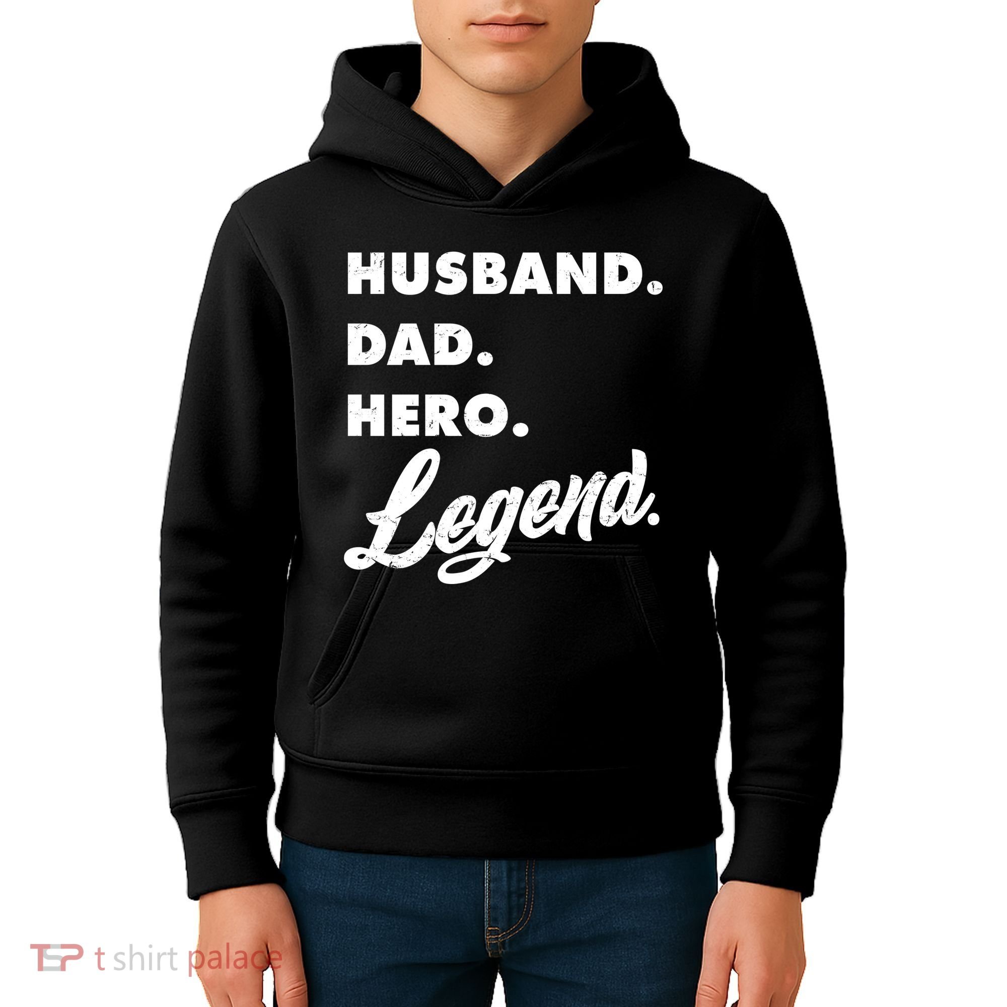 Husband Dad Hero Legend Kids Hoodie