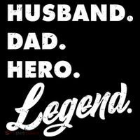 Husband Dad Hero Legend Kids Long Sleeve Shirt thumb 2