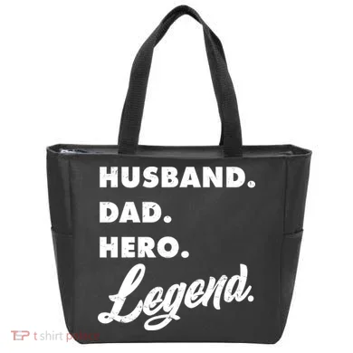 Husband Dad Hero Legend Tote Bag