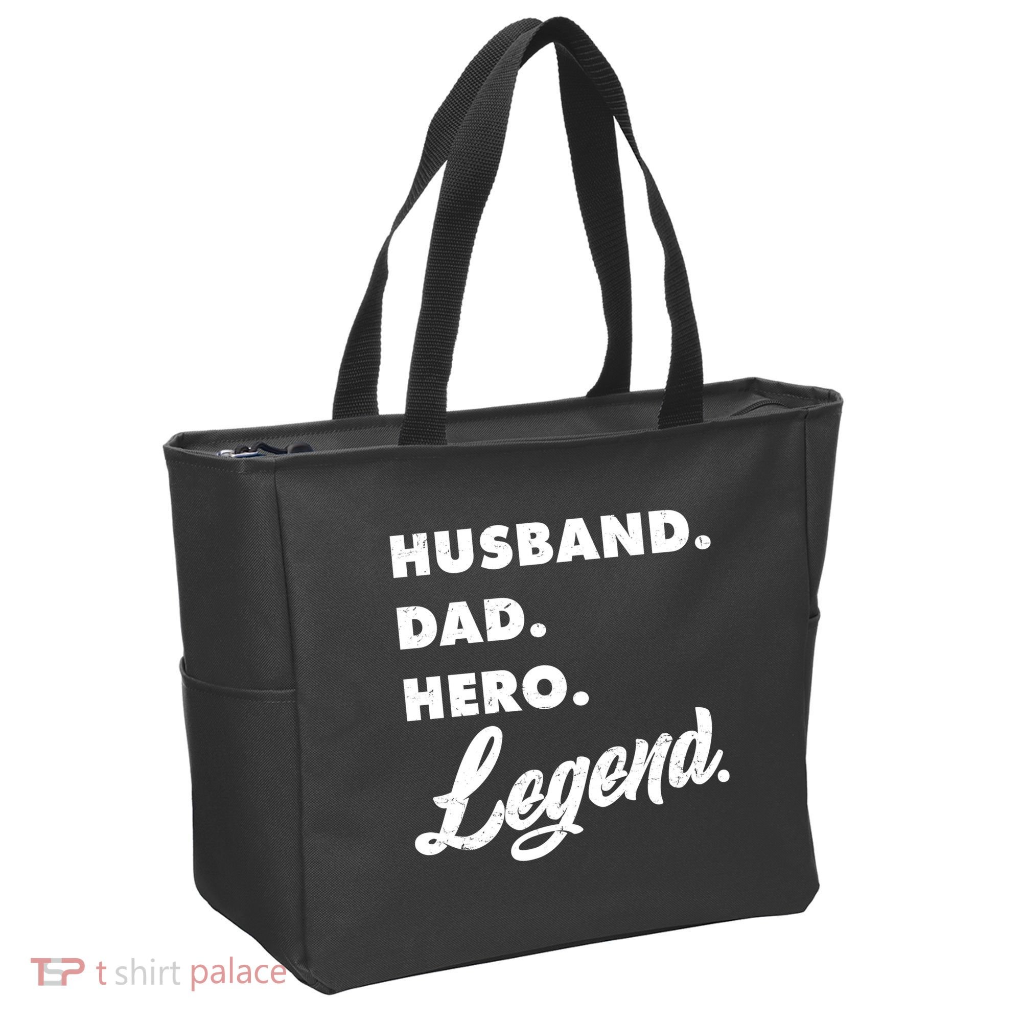 Husband Dad Hero Legend Tote Bag
