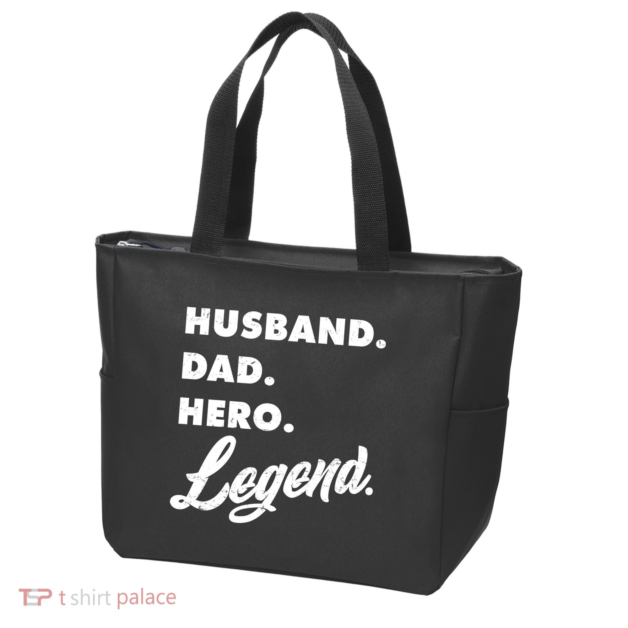 Husband Dad Hero Legend Tote Bag