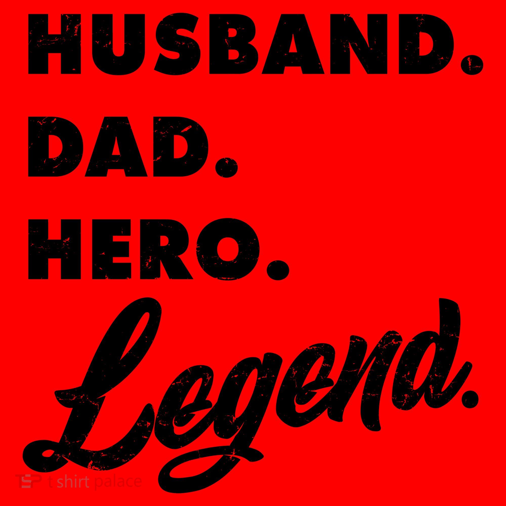 Husband Dad Hero Legend Santa Hat