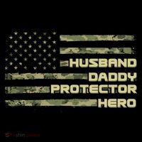 Husband Daddy Protection Hero US American Camo Flag Coffee Mug thumb 5