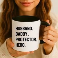 Husband Daddy Protector Hero Coffee Mug thumb 3