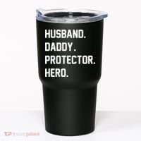 Husband Daddy Protector Hero Tumbler thumb 0