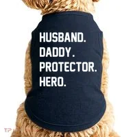 Husband Daddy Protector Hero Doggie Tank thumb 0