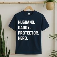Husband Daddy Protector Hero T-Shirt thumb 2
