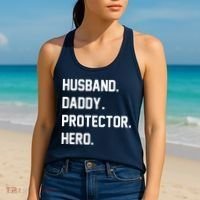 Husband Daddy Protector Hero Women's Tank Top thumb 2