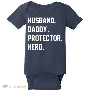 Husband Daddy Protector Hero Baby Bodysuit
