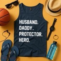 Husband Daddy Protector Hero Tank Top thumb 4