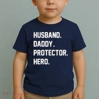 Husband Daddy Protector Hero Toddler T-Shirt thumb 2