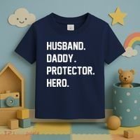 Husband Daddy Protector Hero Toddler T-Shirt thumb 3