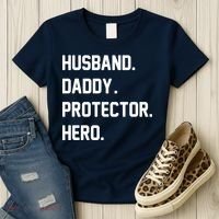 Husband Daddy Protector Hero Women's T-Shirt thumb 3