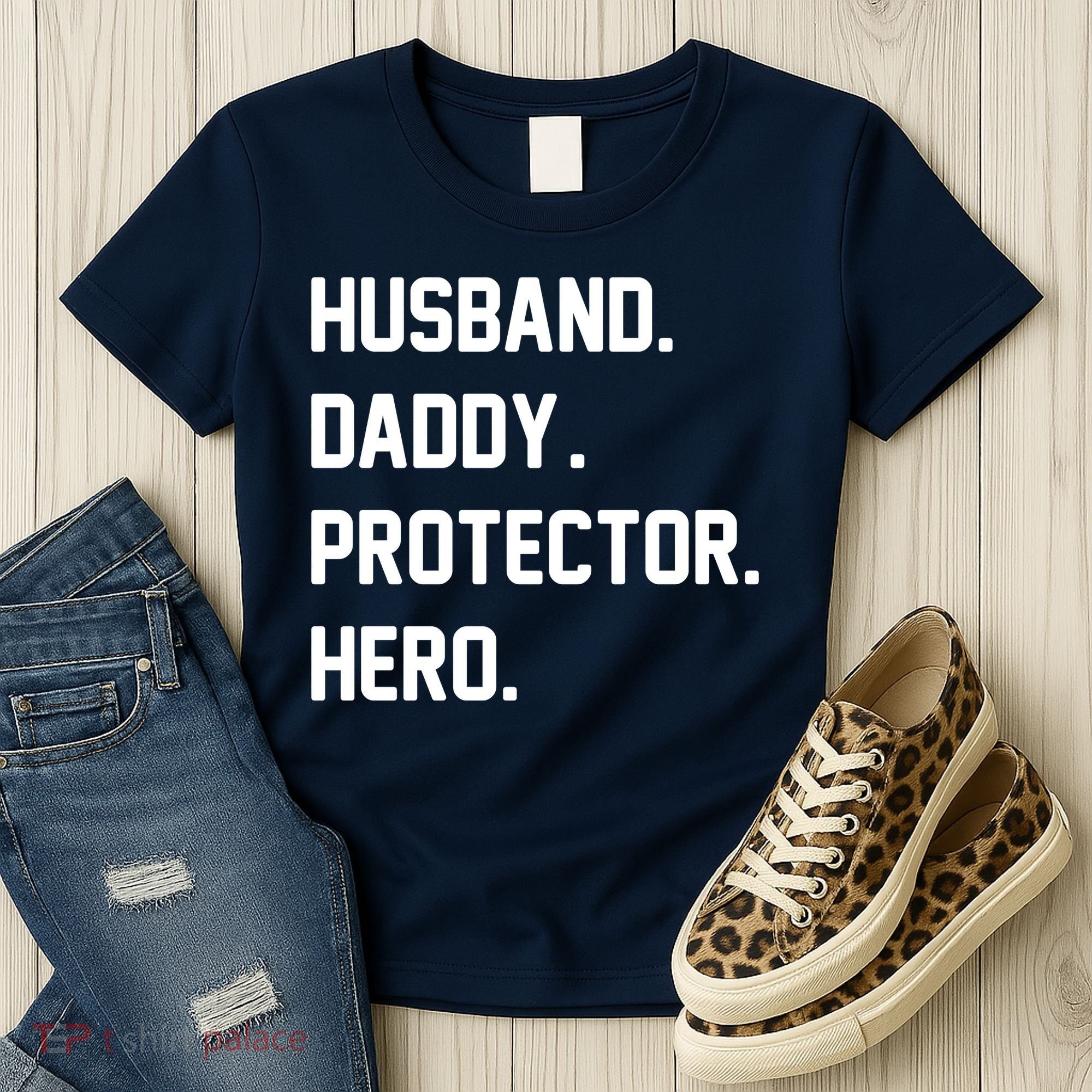 Husband Daddy Protector Hero Women's T-Shirt
