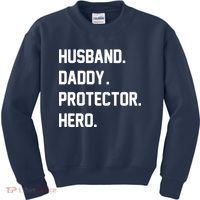 Husband Daddy Protector Hero Kids Sweatshirt thumb 0