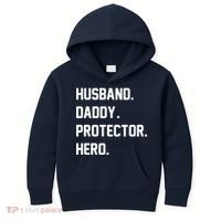 Husband Daddy Protector Hero Kids Hoodie thumb 0