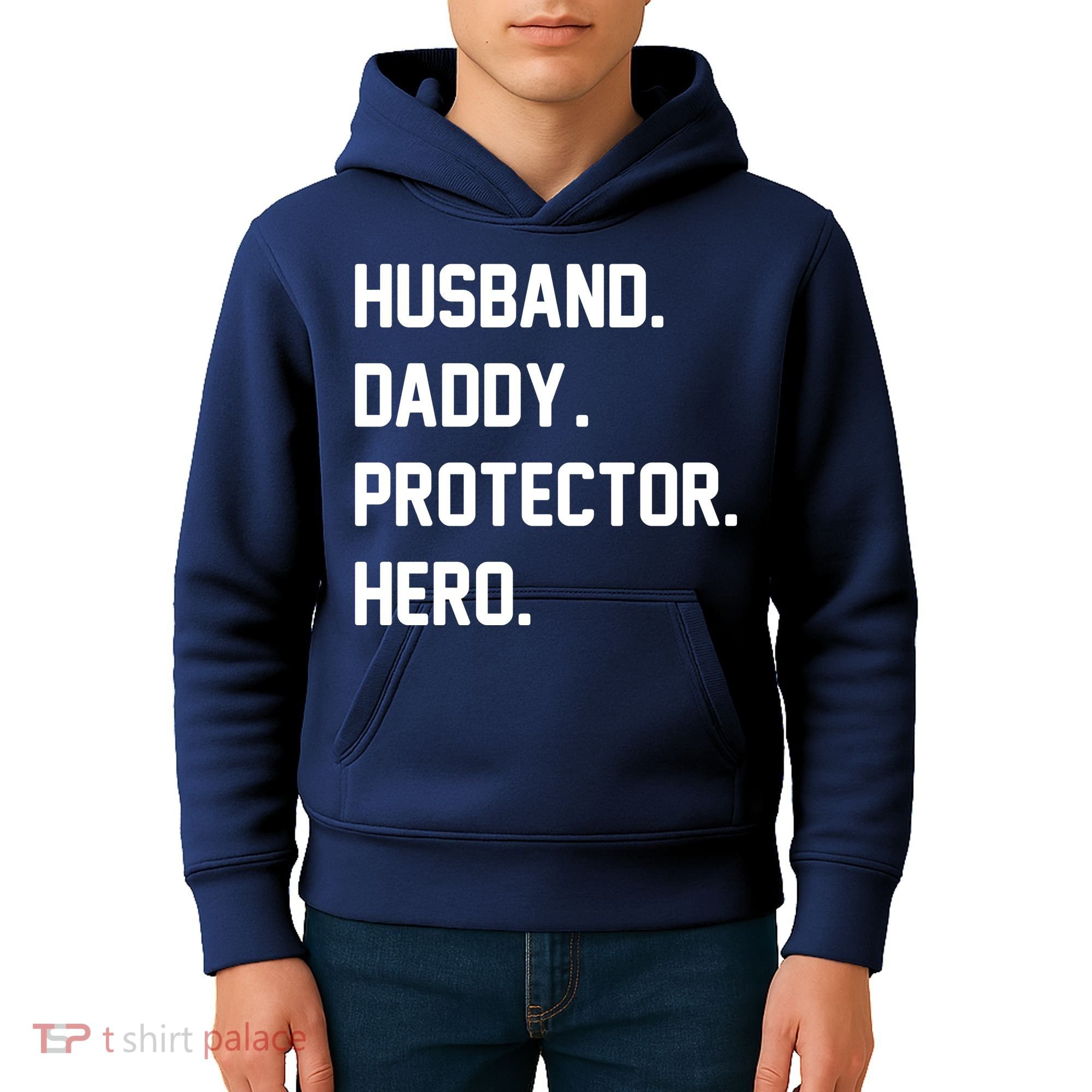 Husband Daddy Protector Hero Kids Hoodie