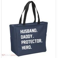 Husband Daddy Protector Hero Tote Bag thumb 2