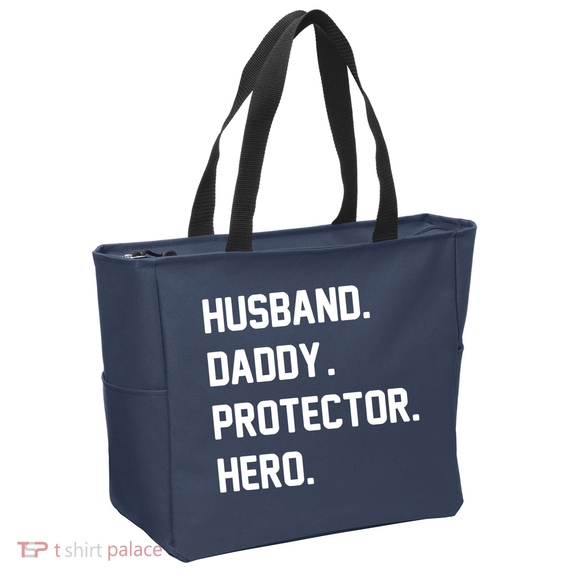 Husband Daddy Protector Hero Tote Bag
