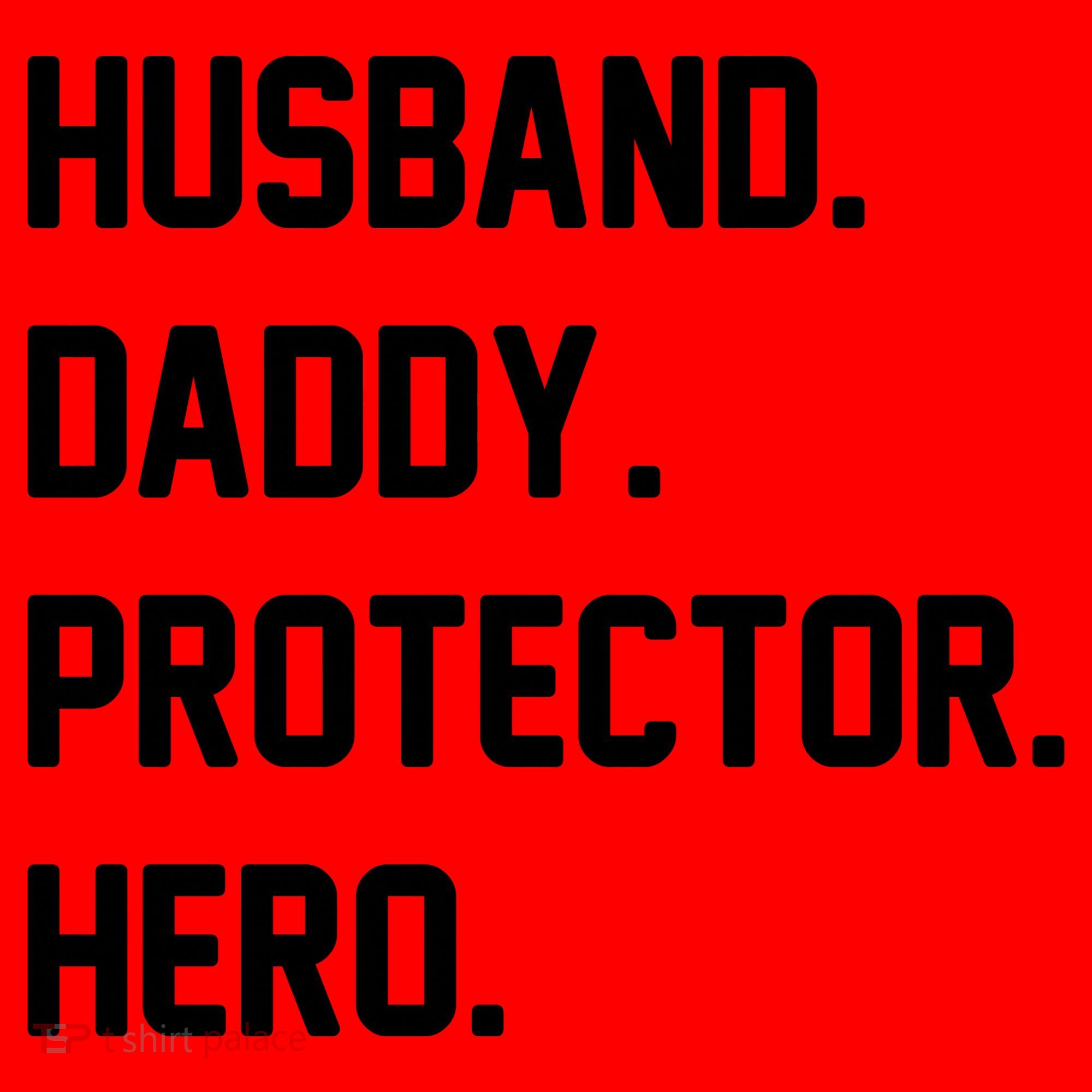Husband Daddy Protector Hero Santa Hat