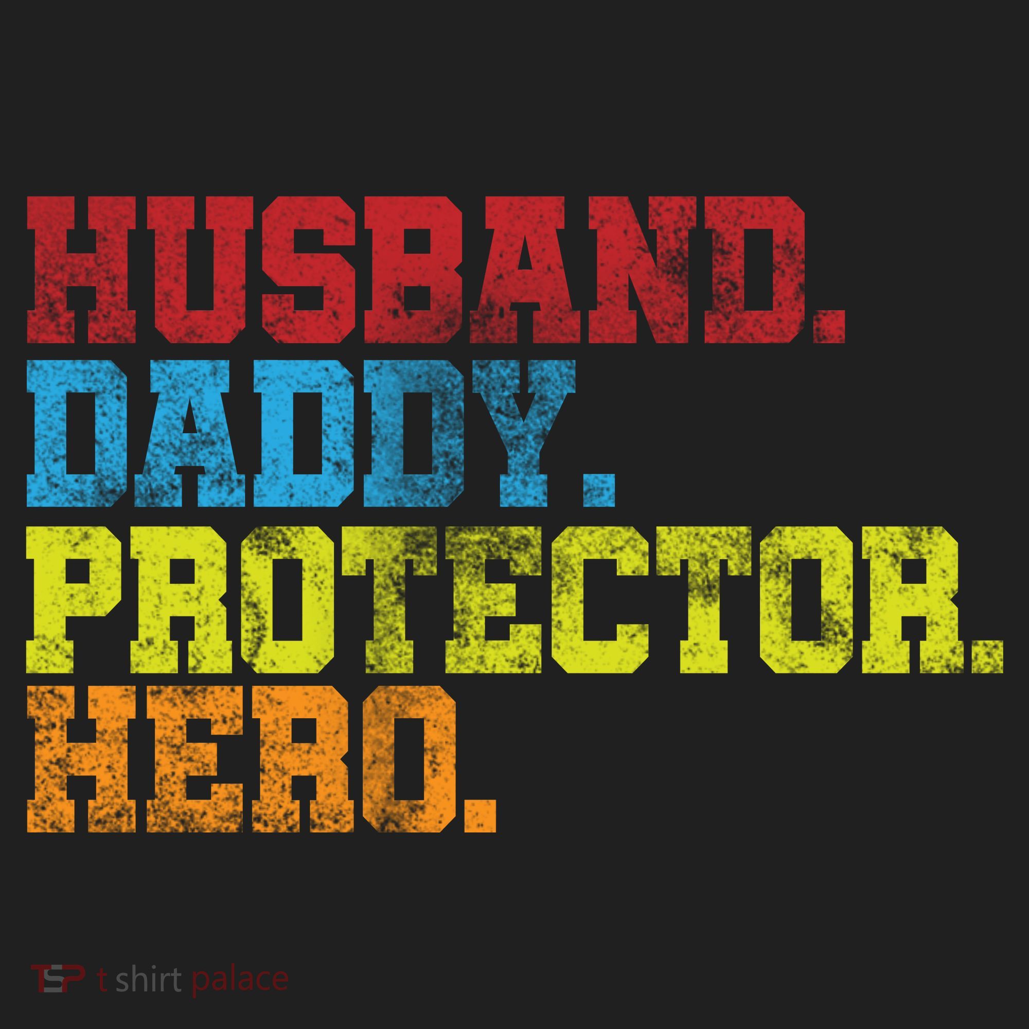 Husband Daddy Protector Hero Distressed Women's Sweatshirt