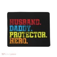 Husband Daddy Protector Hero Distressed Mousepad thumb 0