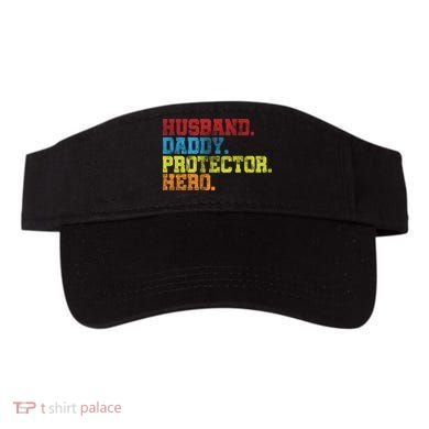 Husband Daddy Protector Hero Distressed Visor