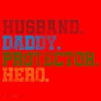 Husband Daddy Protector Hero Distressed Santa Hat thumb 1