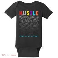 Hustle Born To Be Strong Baby Bodysuit thumb 0