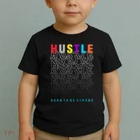 Hustle Born To Be Strong Toddler T-Shirt thumb 2