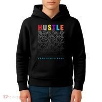 Hustle Born To Be Strong Kids Hoodie thumb 4