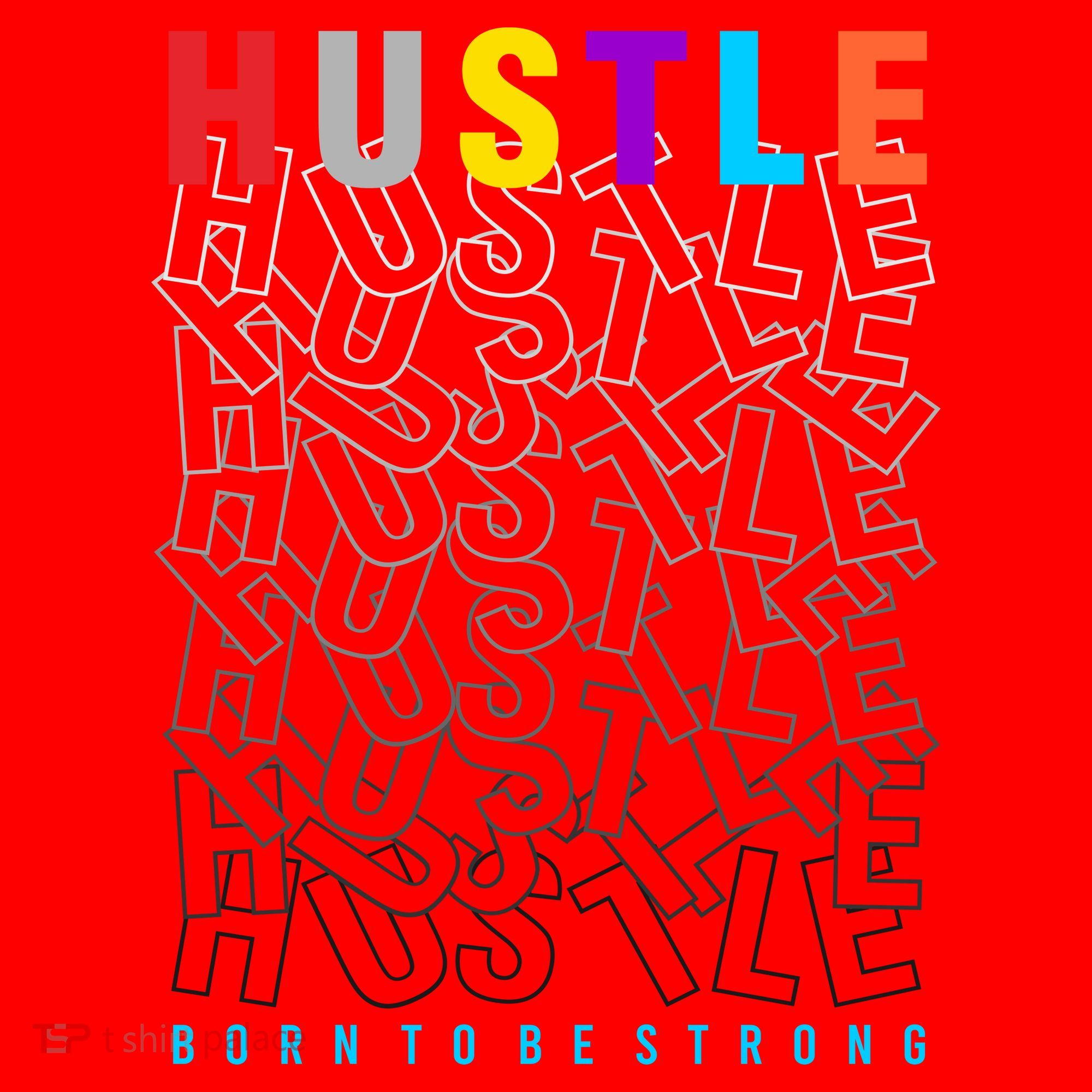 Hustle Born To Be Strong Santa Hat