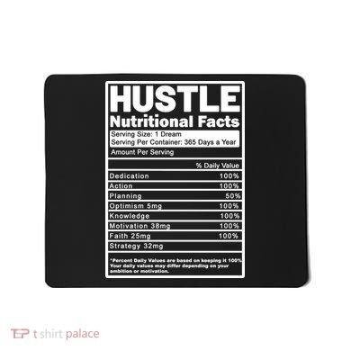 Hustle Nutrition Facts Values Mousepad