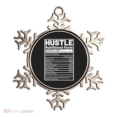Hustle Nutrition Facts Values Ornament